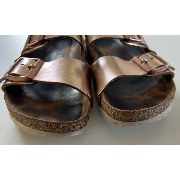 Birkenstock Arizona Metallic Leather Size 39 - Picture 2 of 16